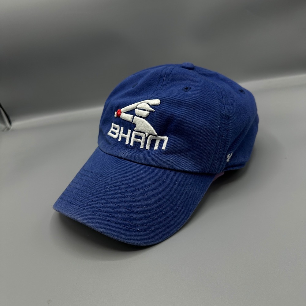 47 Brand Birmingham Barons Hat Mens Blue MiLB Baseball BHAM Logo Adjustable Cap